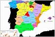 Provincias de Espaa listado y mapa
